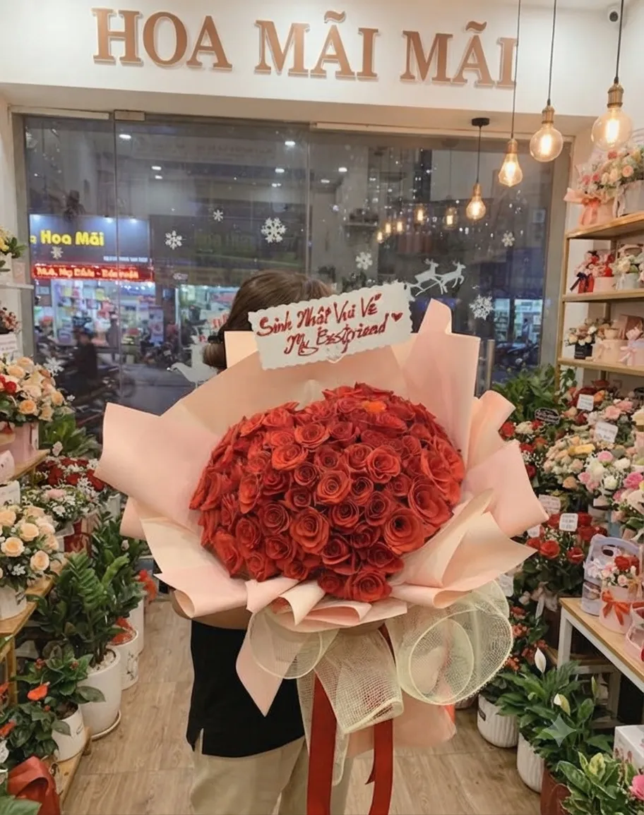 Bó Hồng Trái Tim - HSN.09
