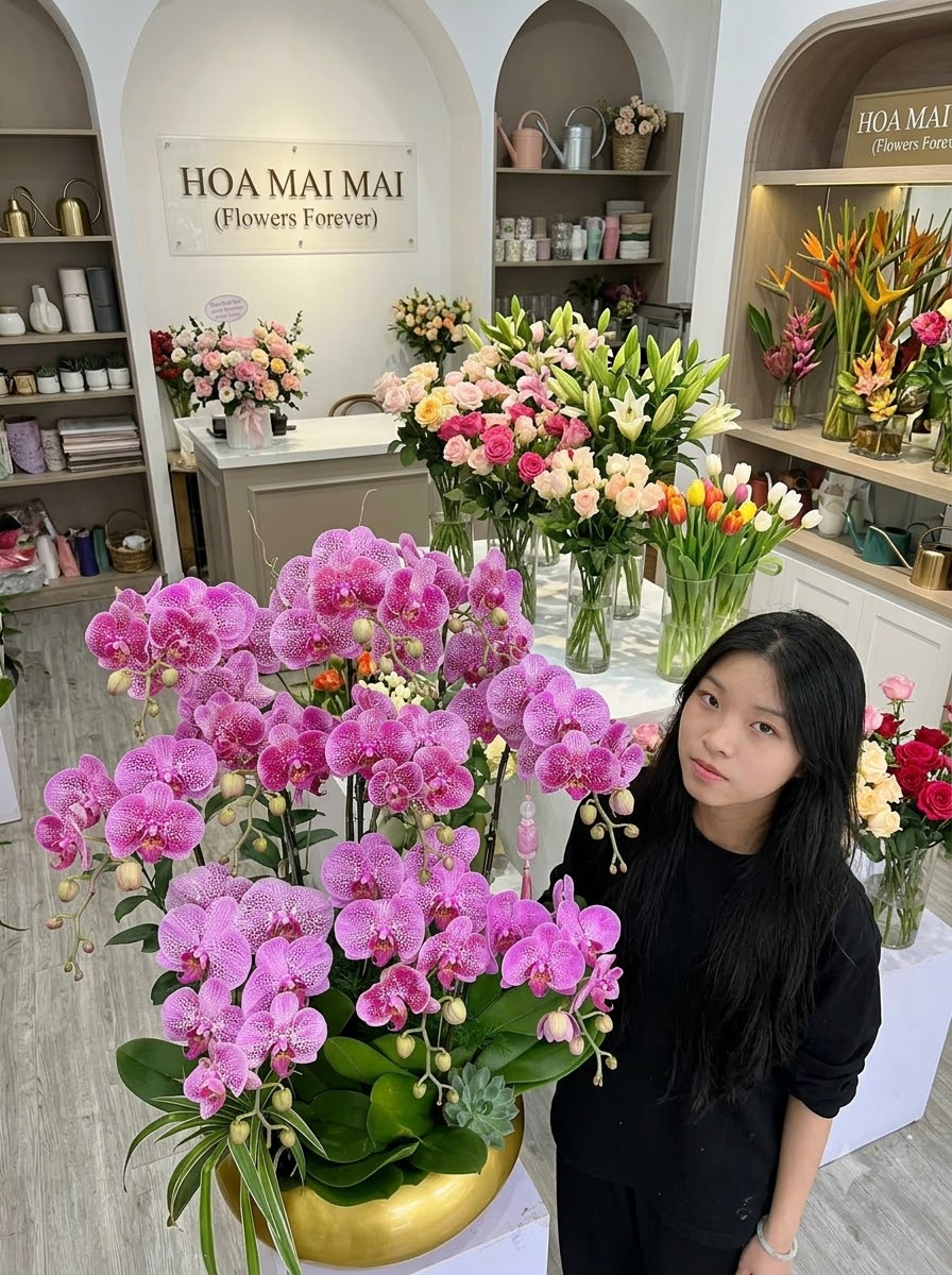 hoa lan hồ điệp sinh nhật Hà Nội