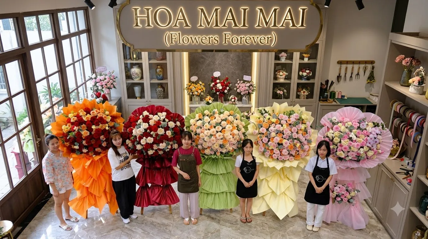 Dàn bó hoa khổng lồ nhiều tông màu tại Tây Sơn, Bình Định