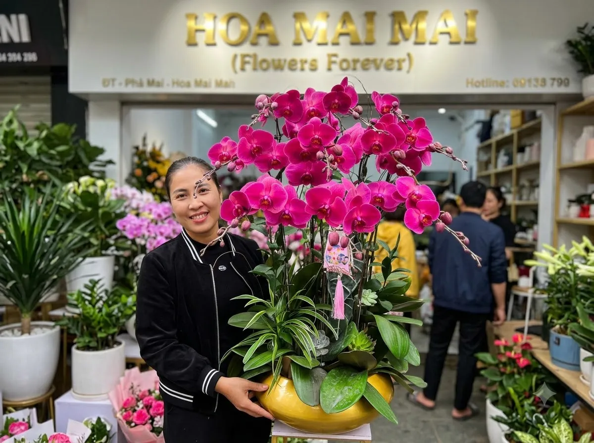 Đặt Chậu Lan Hồ Điệp Tại Yên Bái