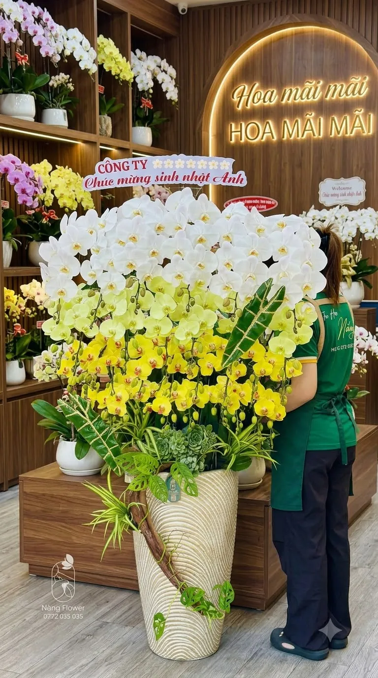 Chậu Lan Hồ Điệp Nổi Tiếng Trà Ôn, Vĩnh Long