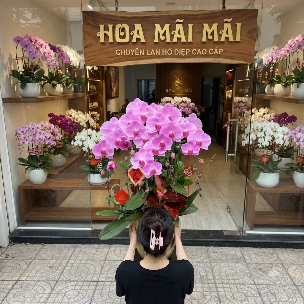 Chậu Lan Hồ Điệp Chất Lượng Gò Công Đông, Tiền Giang