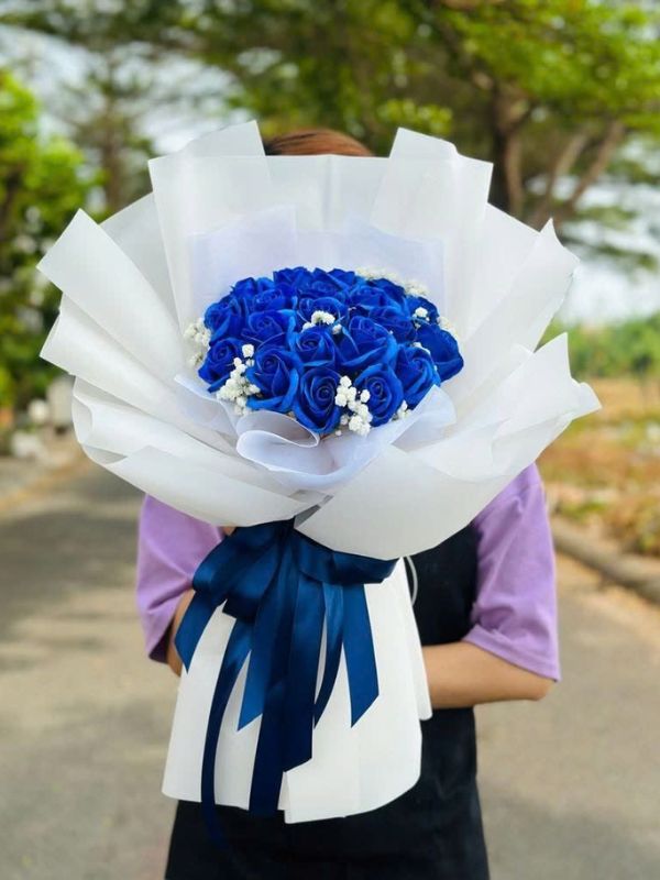 Bó Hoa Sáp Hồng Pastel