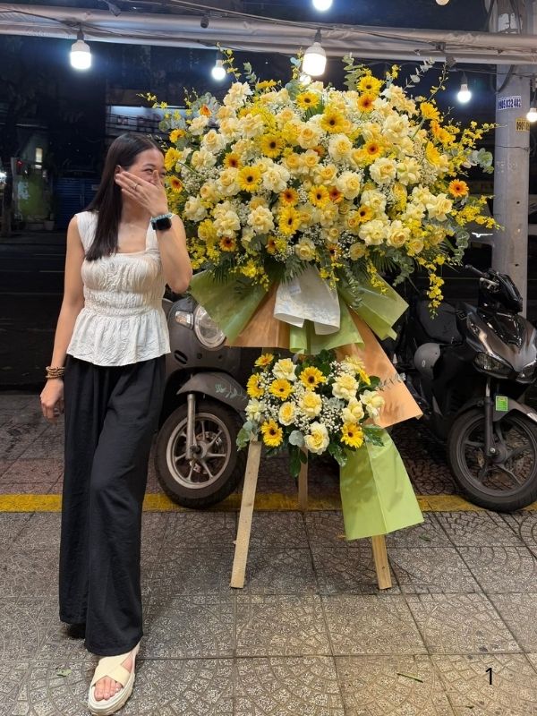 Hoa Chúc Mừng Xanh Dương - HKT.30