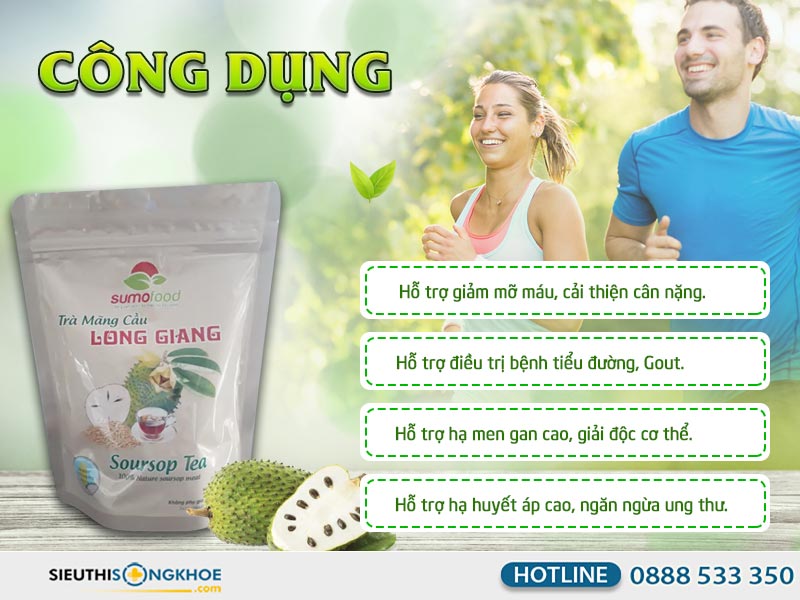 công dụng trà mãng cầu long giang