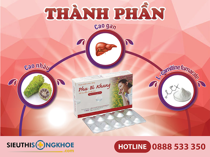 thành phần viên uống phụ bì khang