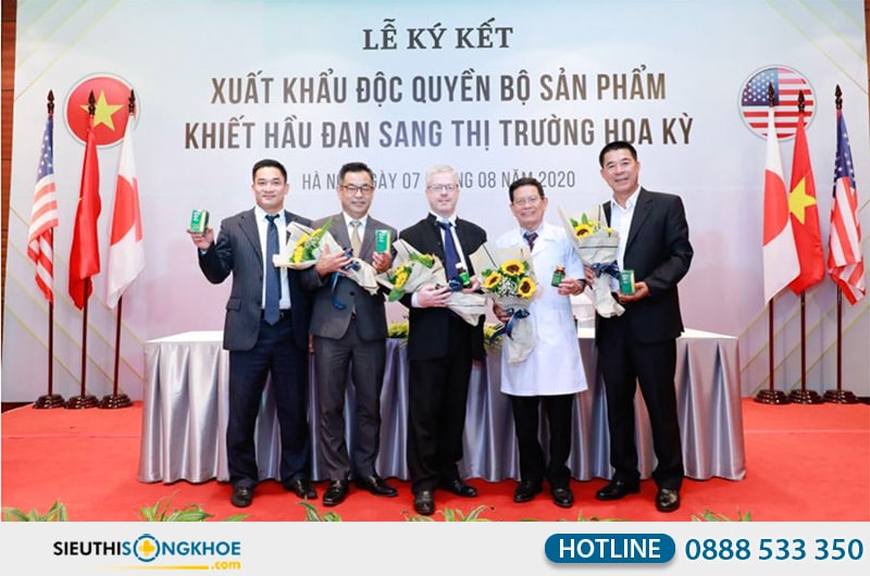 khiết hầu đan xuất khẩu sang hoa kỳ