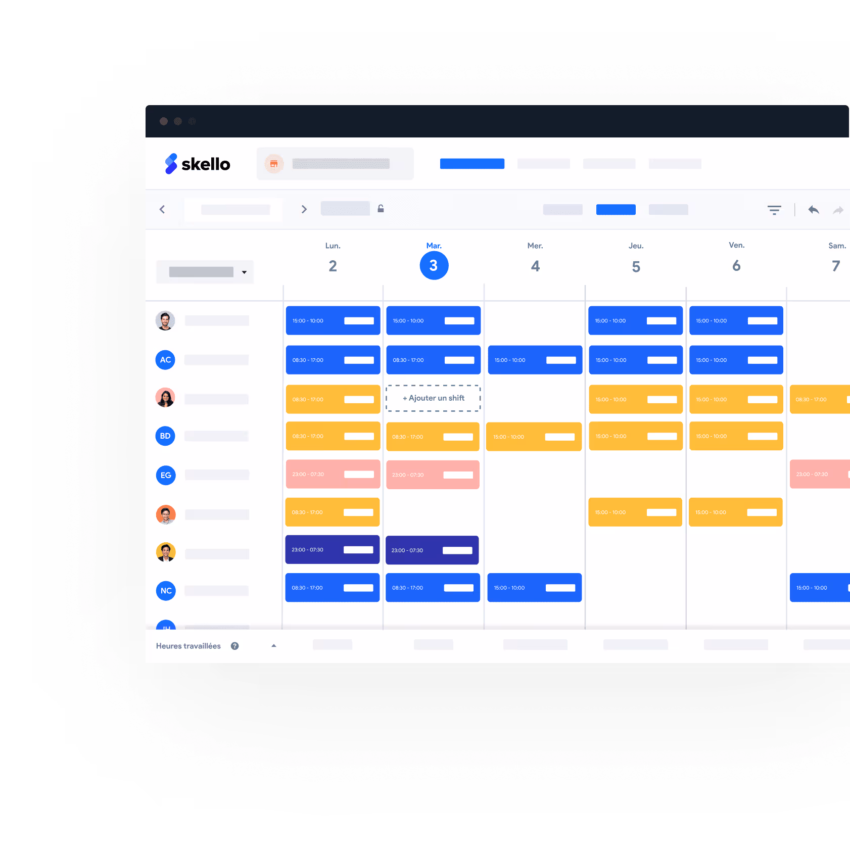 gestion du personnel dans Skello