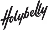 Logo stylisé du mot Holybelly en noir.