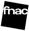 Logo de Fnac sur fond noir.