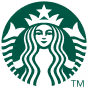 Logo de Starbucks avec une sirène à deux queues dans un cercle vert.