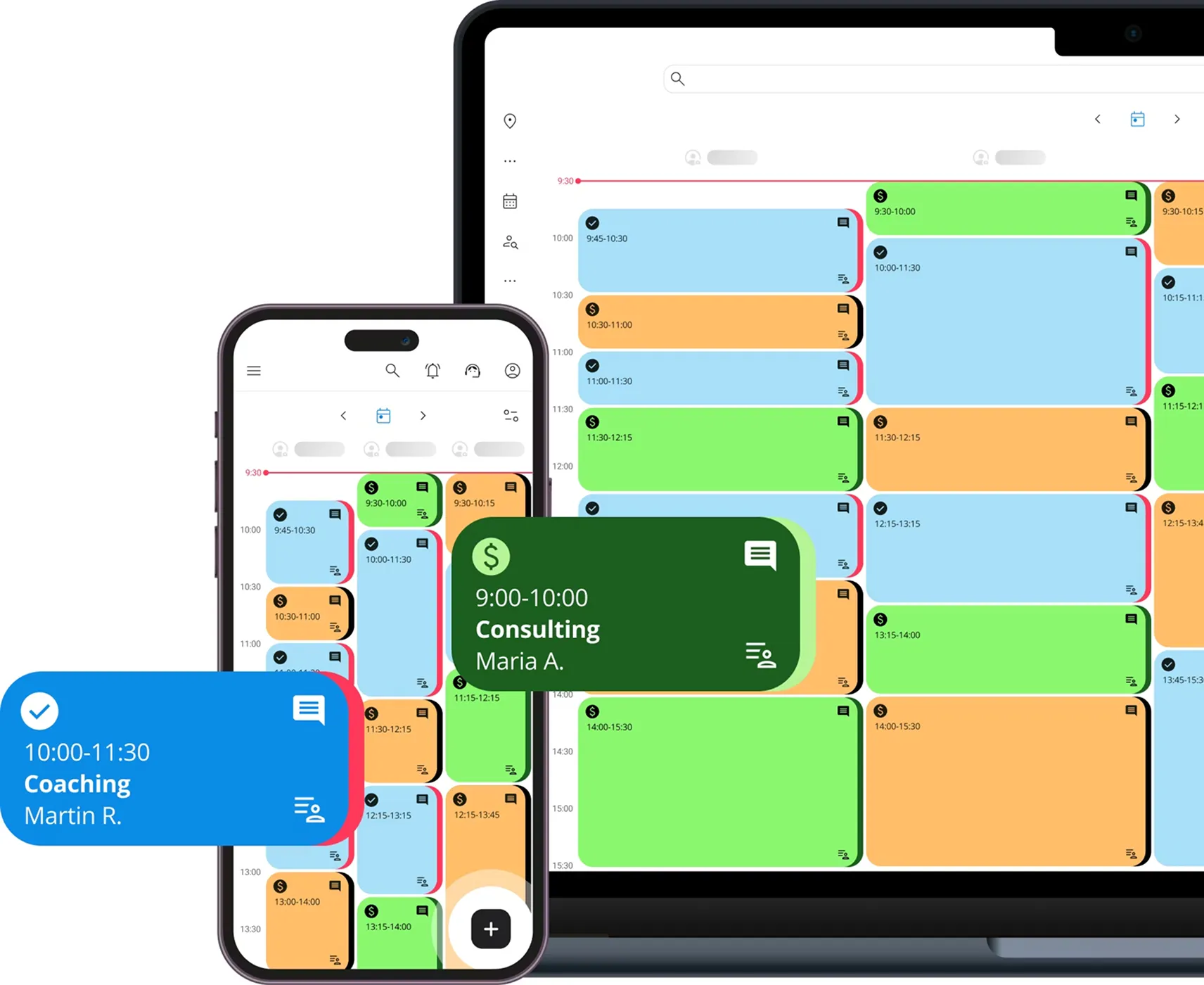 Interface Anolla pour la réservation de salles de réception et devis traiteur