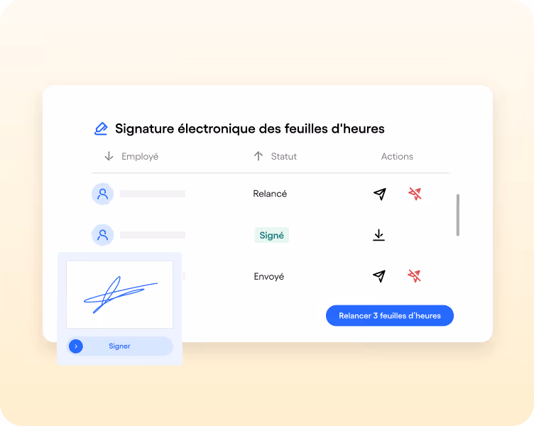 Interface Skello - tableau de bord de gestion de planning