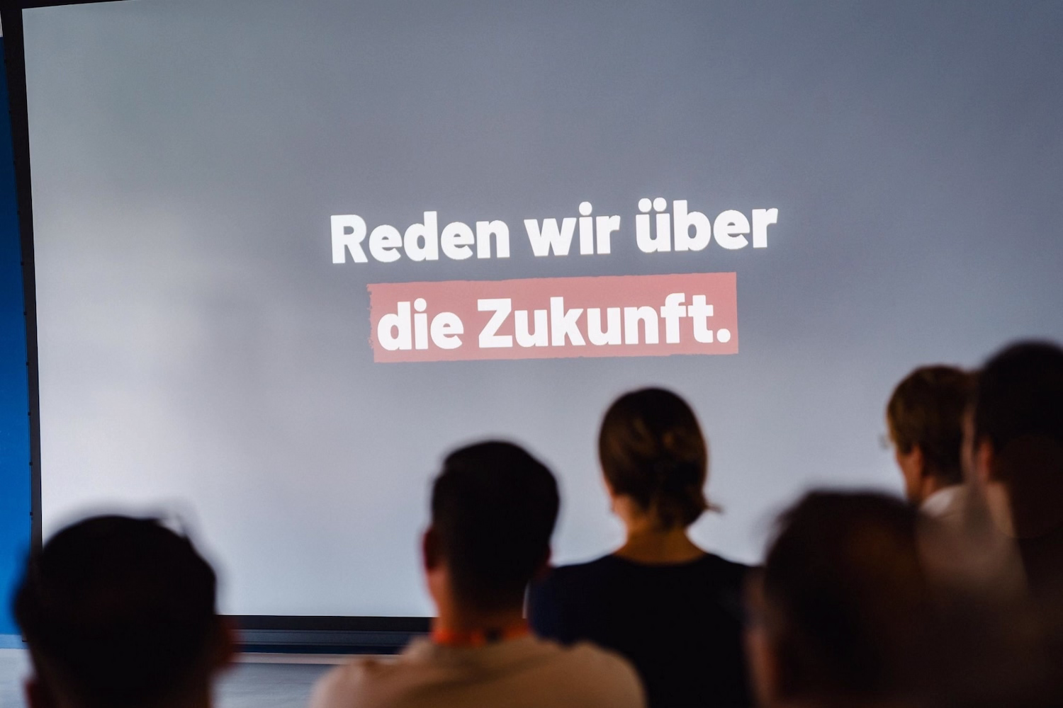 Eine Präsentationsfolie über die Zukunft des Handwerks
