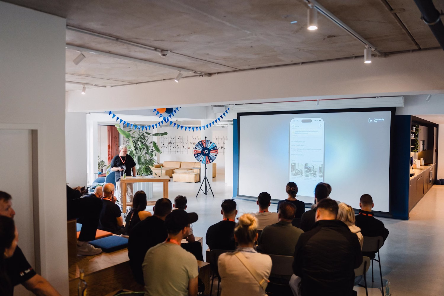 Eine Präsentation beim Community Day 2026