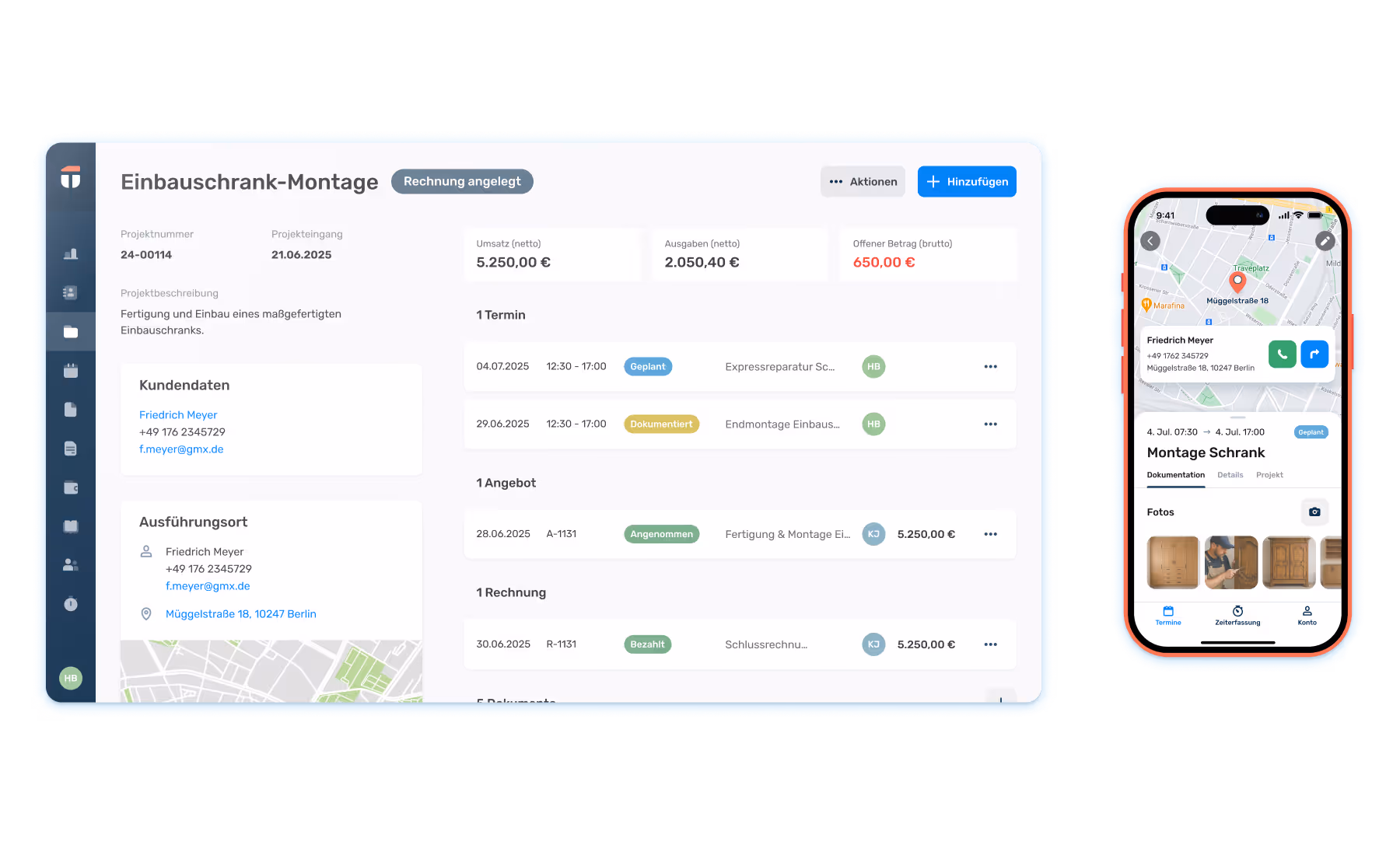 Tischlersoftware und App von ToolTime