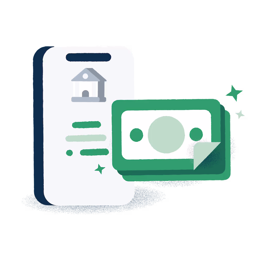 Illustration zur Zahlungsabwicklung mit ToolTime Pay