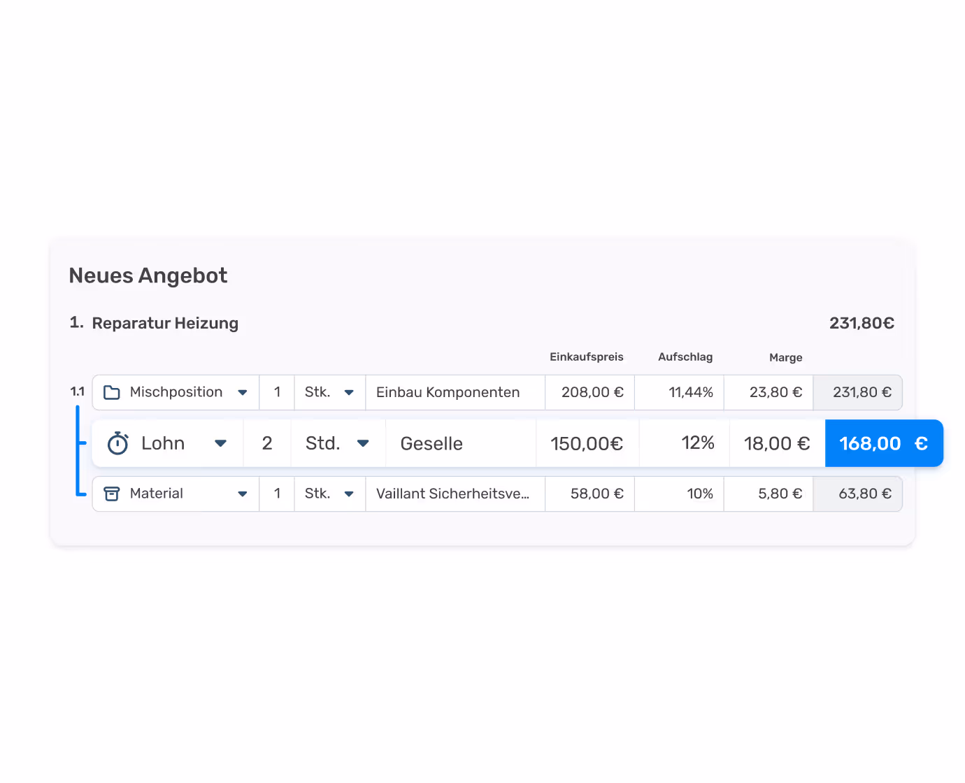 Mischposition für eine Heizungsreparatur in ToolTime