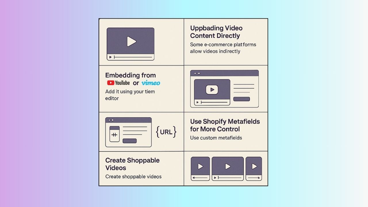 image showing shoppable video process