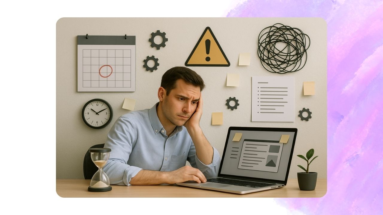 image of a frustrated man