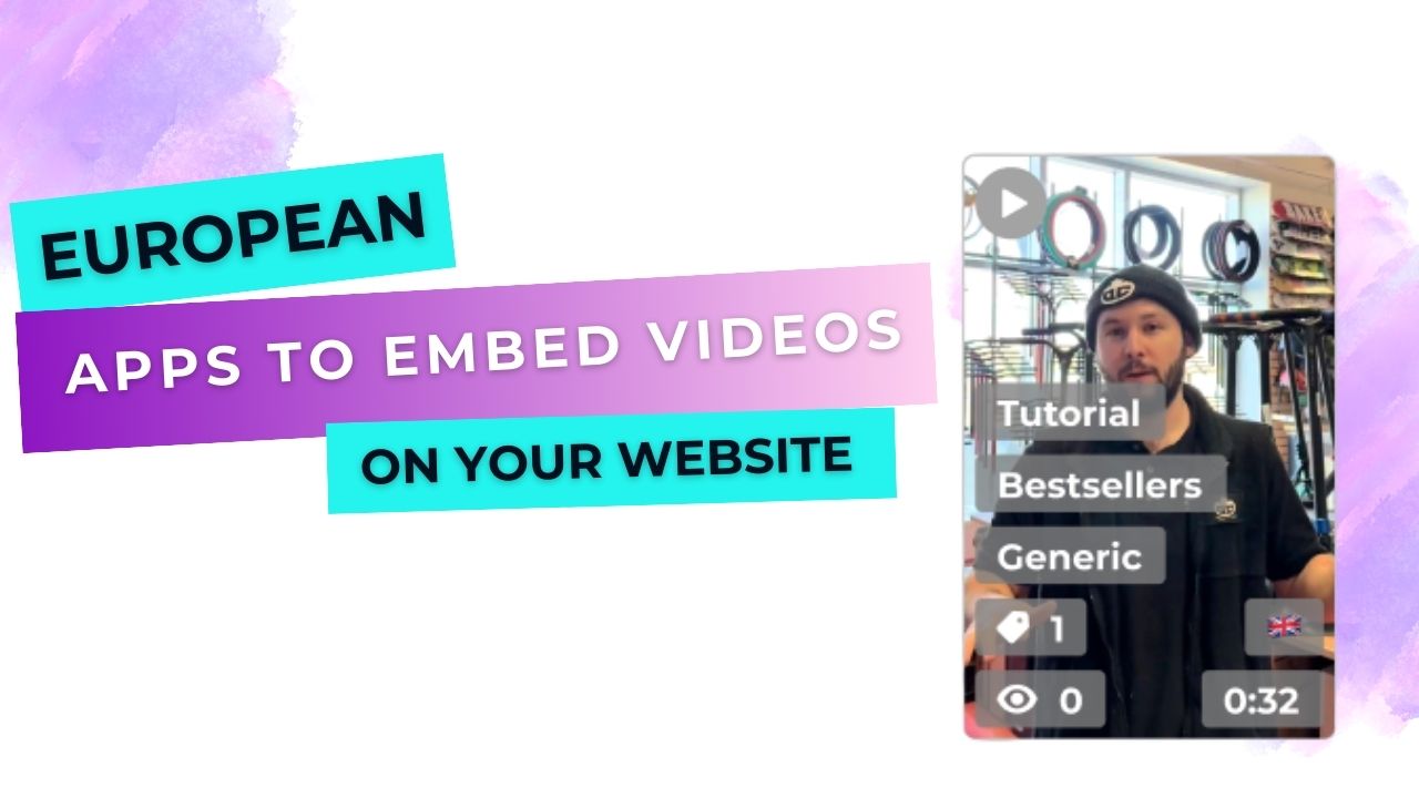 European apps to embed video widgets on e-commerce sites
