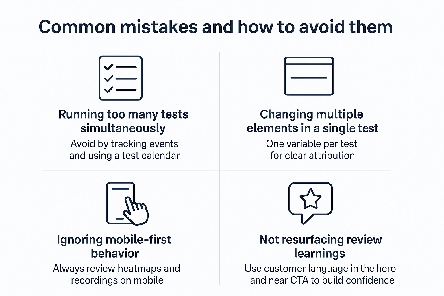 Image showing the common mistakes of individuals and how to avoid them 