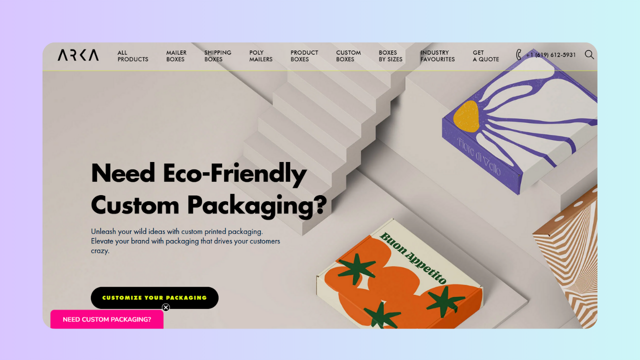 Image showing Arka web home page