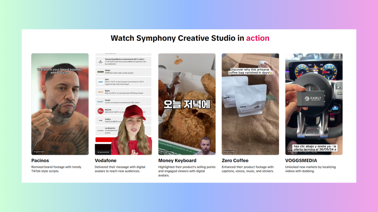 Latest features on TikTok Symphony Studio (July 2026 update)