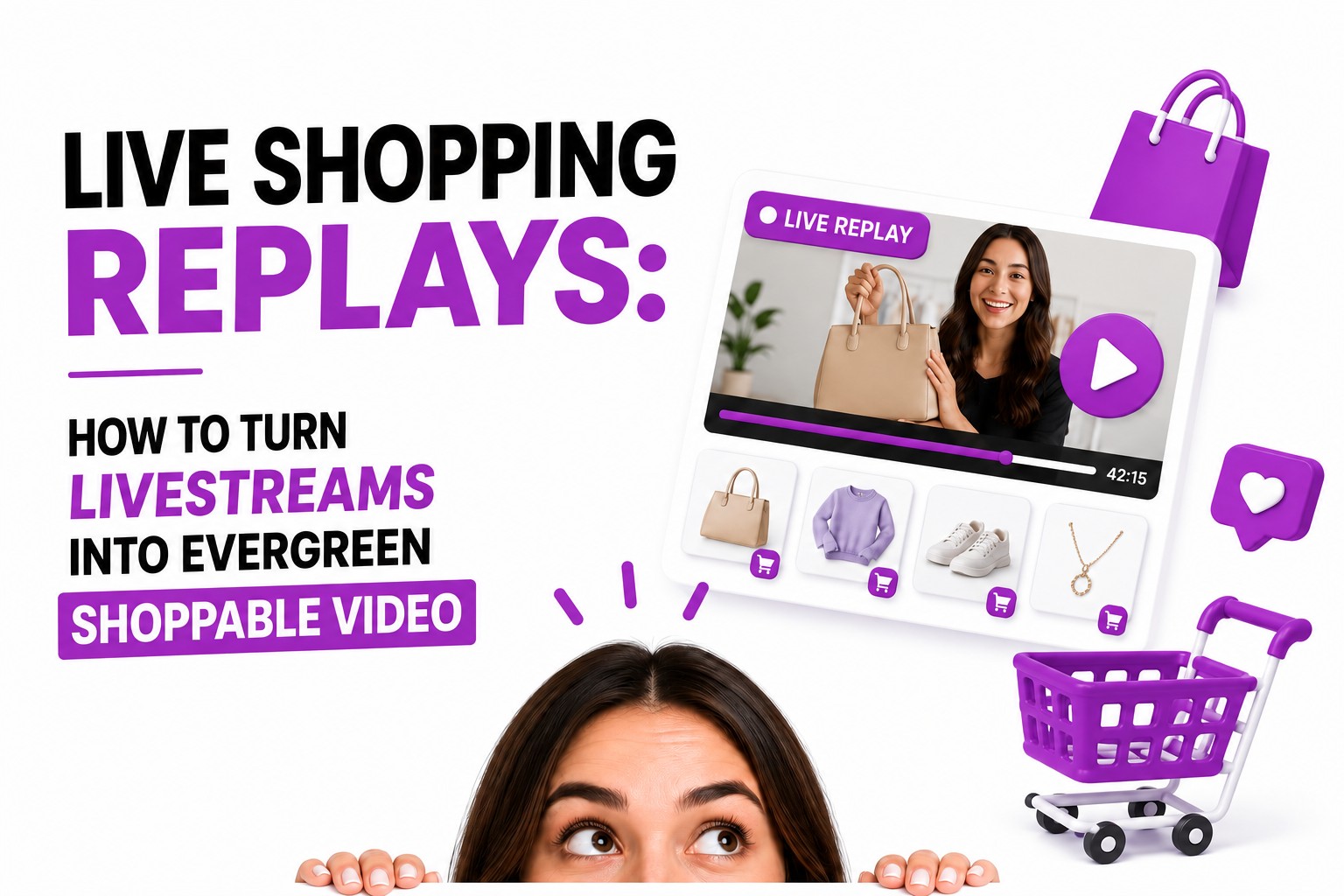 Live shopping replays: turn livestreams into evergreen shoppable video