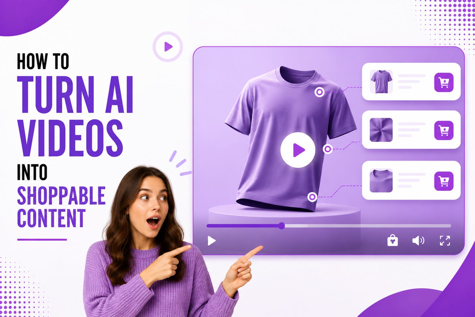How to turn AI-generated product videos into engaging shoppable videos in minutes