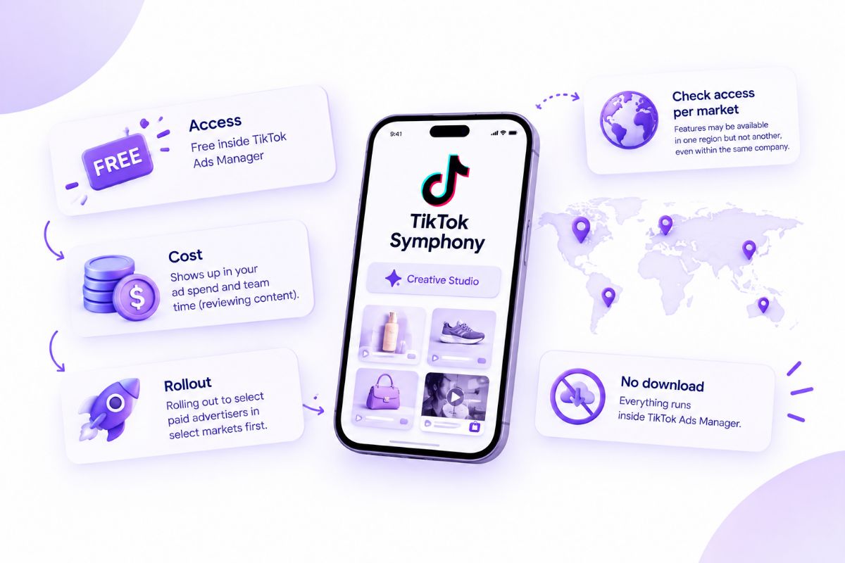 Image showing tik tok symphony Access, cost and rollout