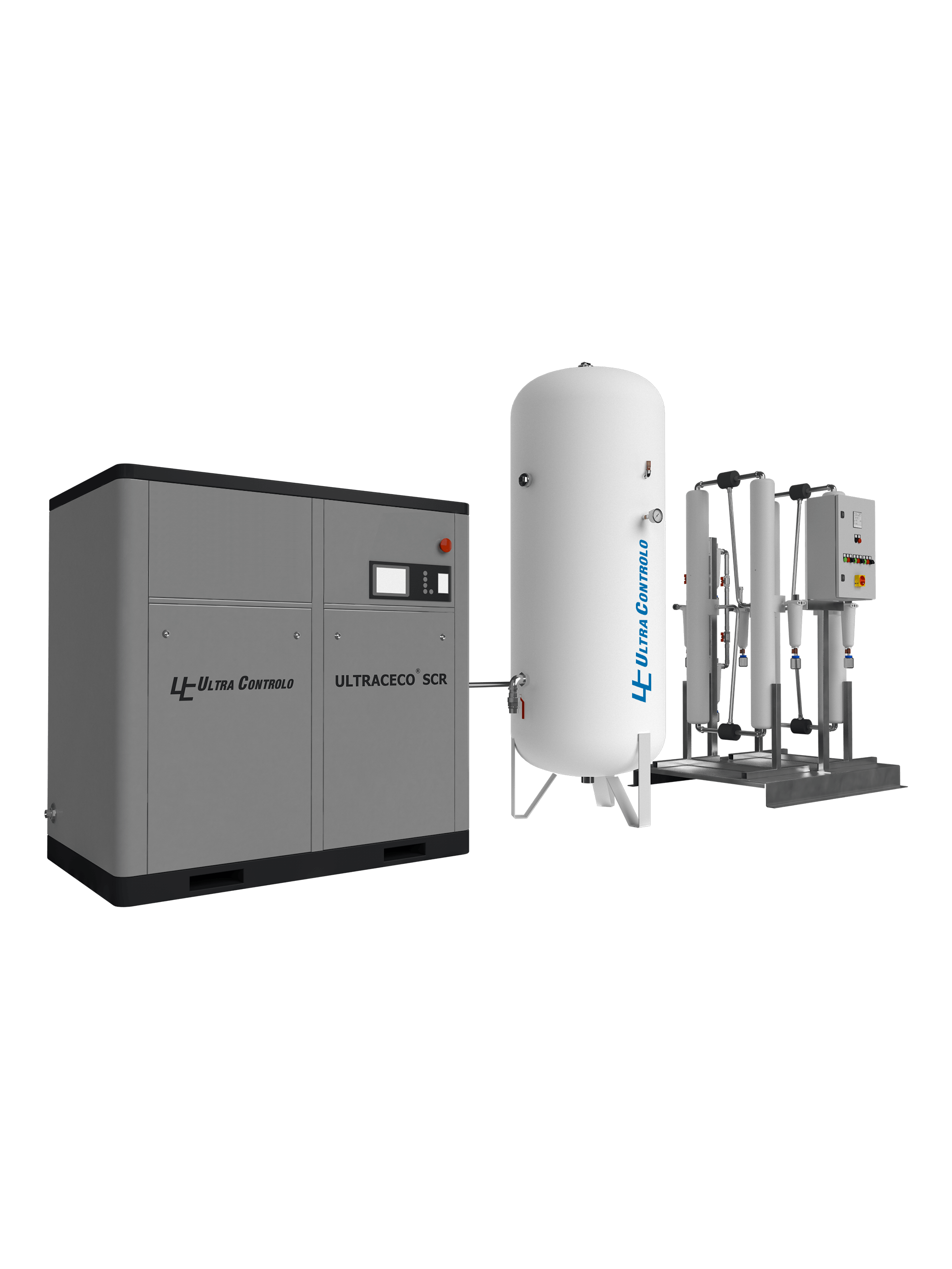 Oil-free Medical Air Supply Systems with dry Screw Compressors