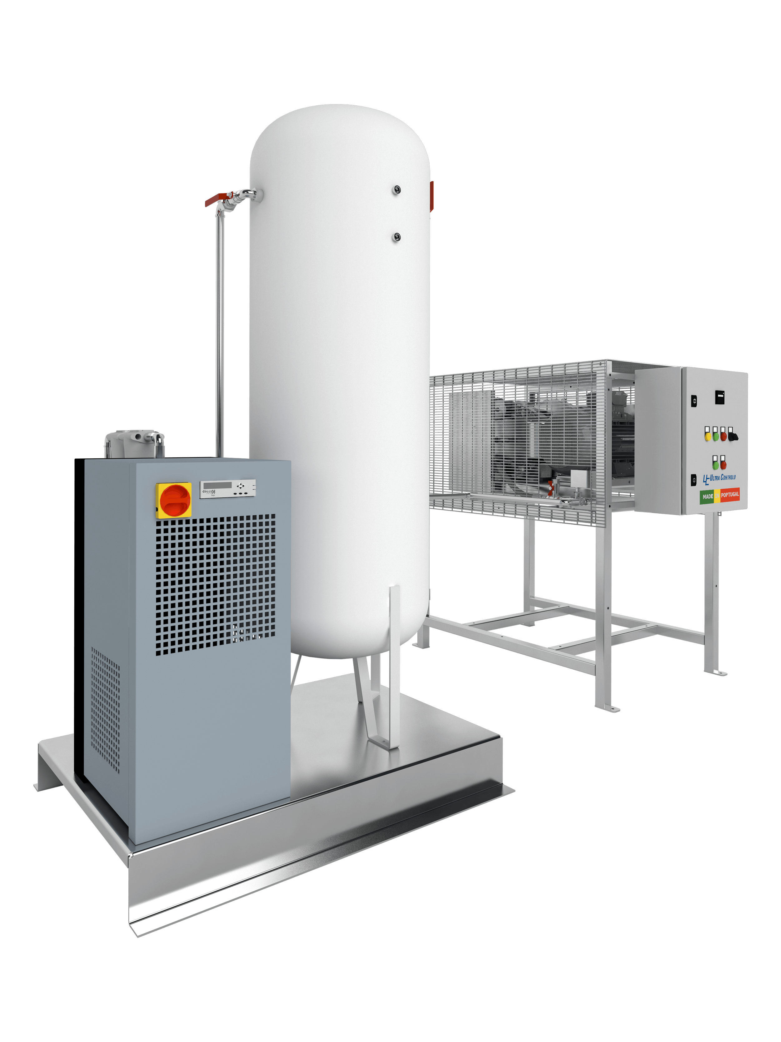 The ACIH Hospital Industrial Compressed Air systems were developed to meet the needs imposed by hospital standards that prohibit the use of medical air for instrument air purposes, requiring an independent compressed air supply.