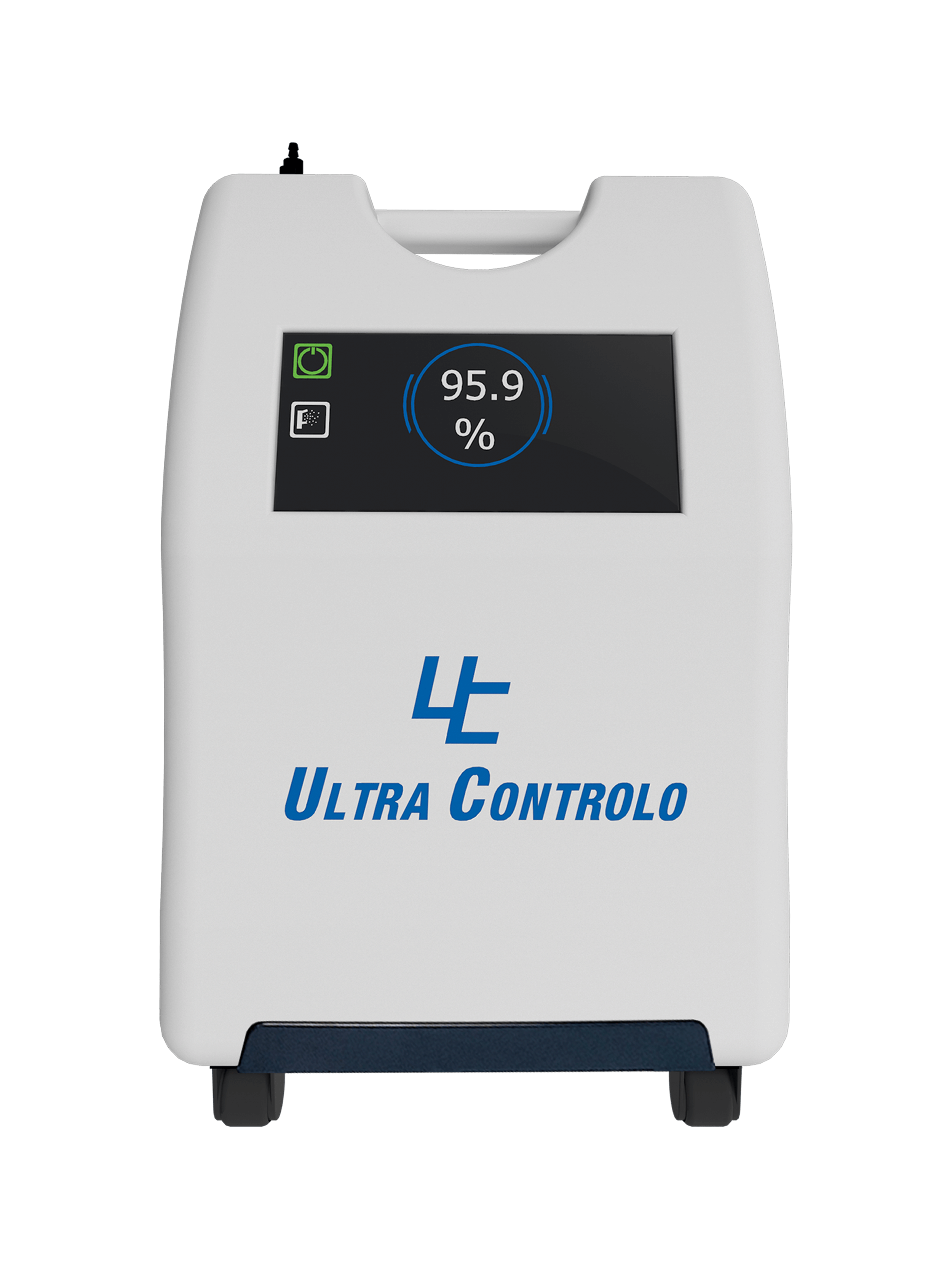 The self-contained oxygen ULTRAOC provides oxygen with 93% concentration. Is the best way to have your own oxygen supply at the clinic, hospital, office, oxygen bar, or at home.