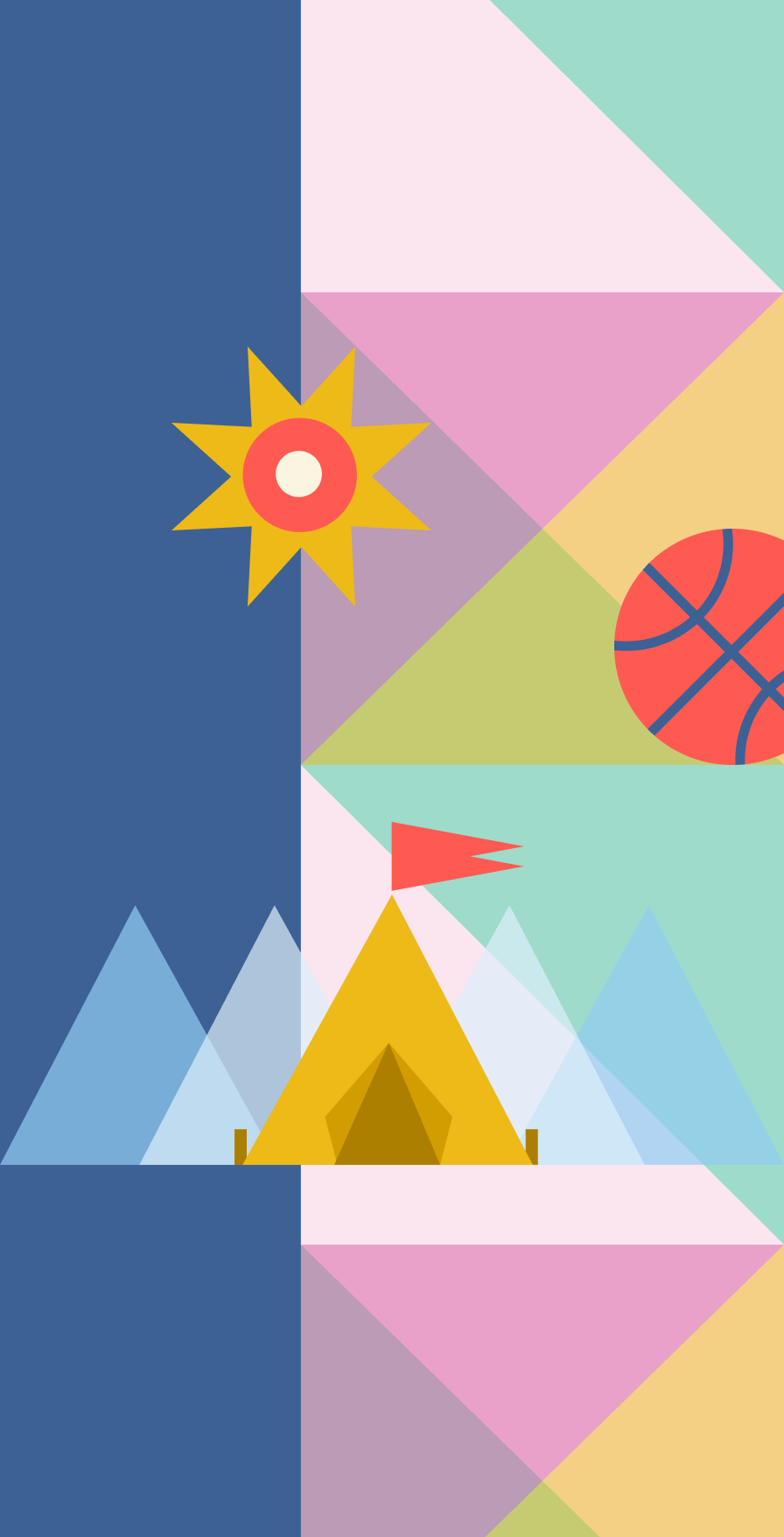 A paintbrush painting a purple stripe