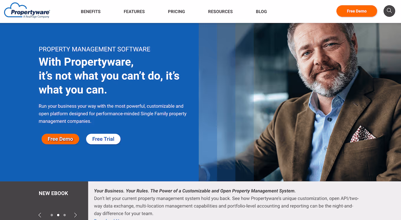 Propertyware homepage