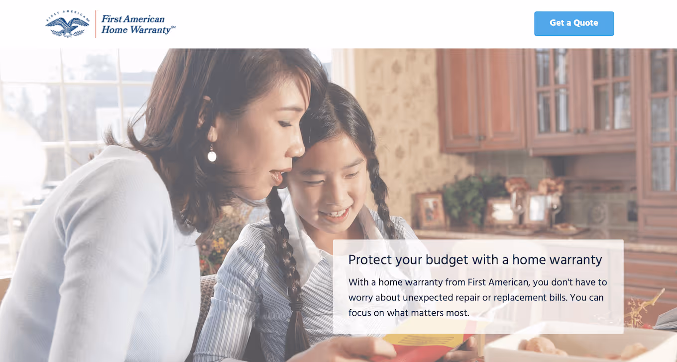 First American home warranty for rental property