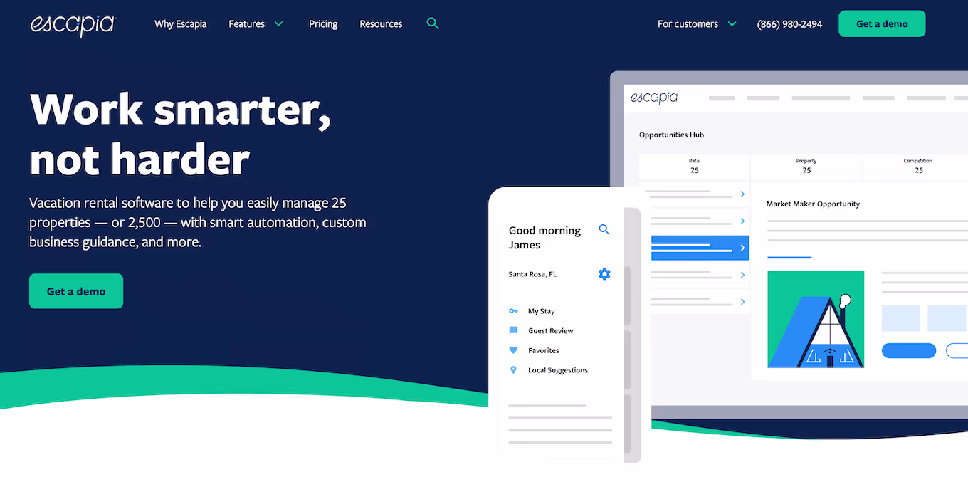 Escapia vacation rental management software