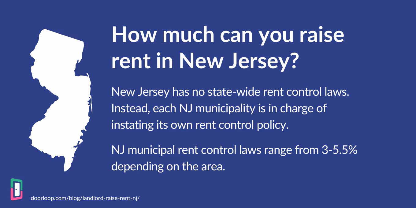 How much can you raise rent in New Jersey