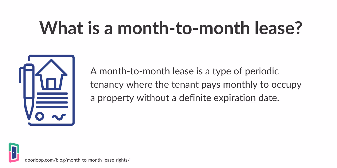 What is a month to month lease