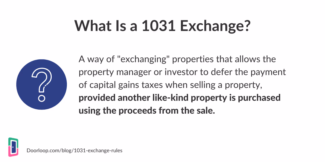 What is a 1031 exchange