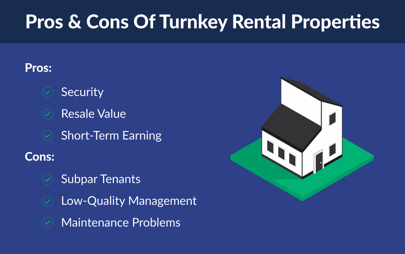Pros and cons of turnkey rental properties
