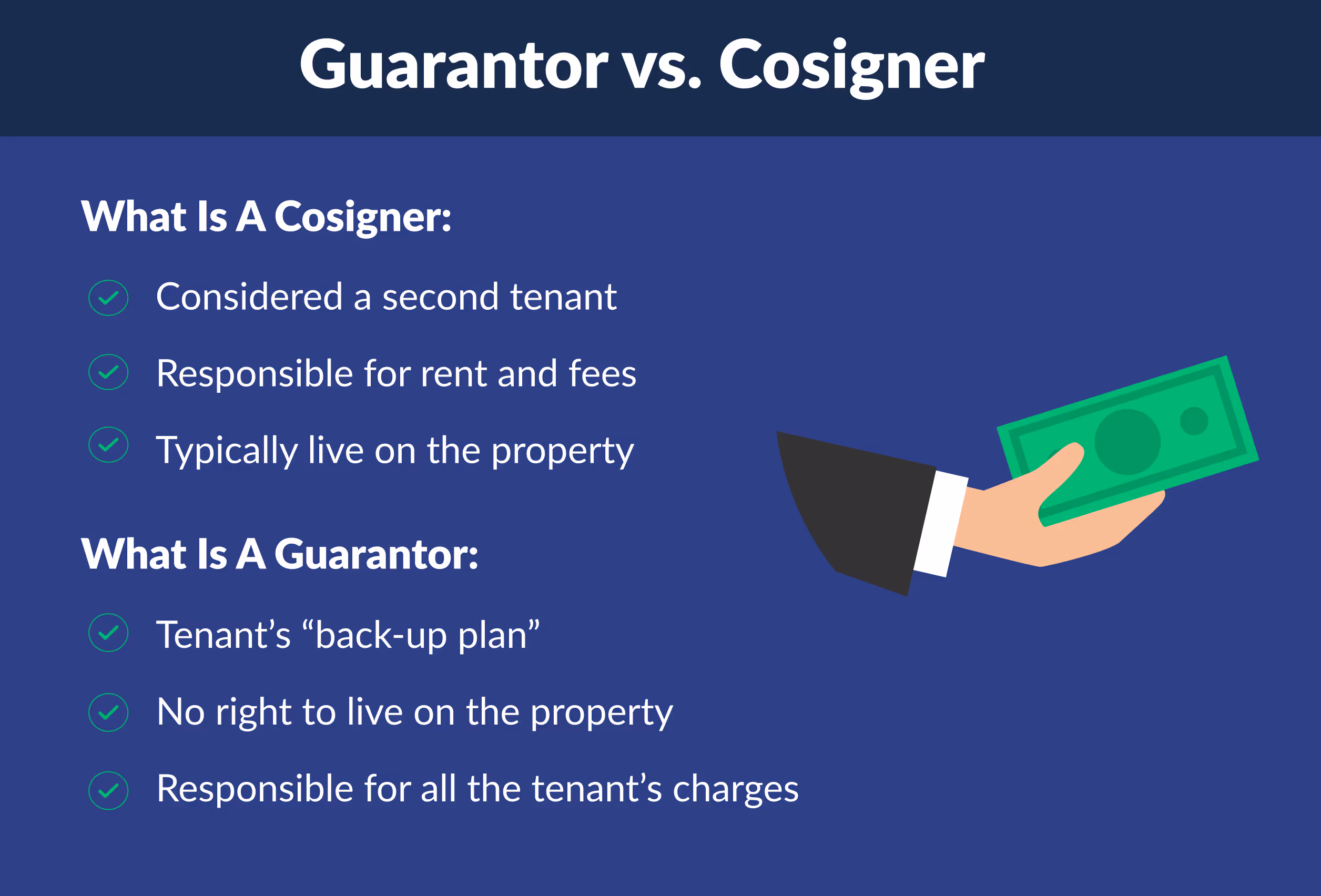 guarantor vs cosigner