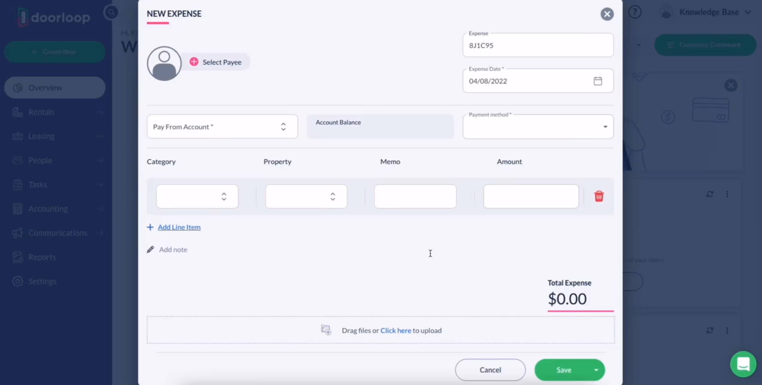 Detailed expense tracking and vendor payments