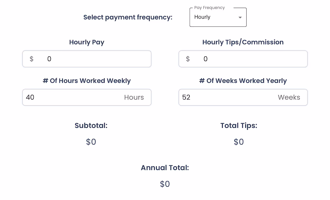 Income Verification Calculator