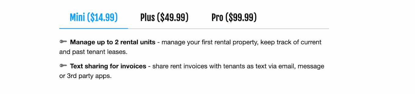 Landlordy pricing