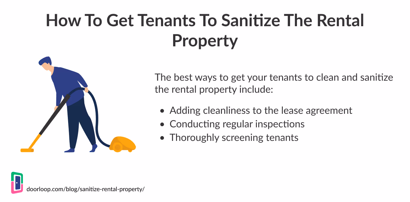 How to Get Tenant to Sanitize Property