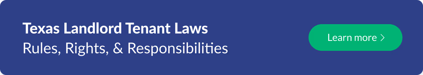 Texas landlord tenant laws