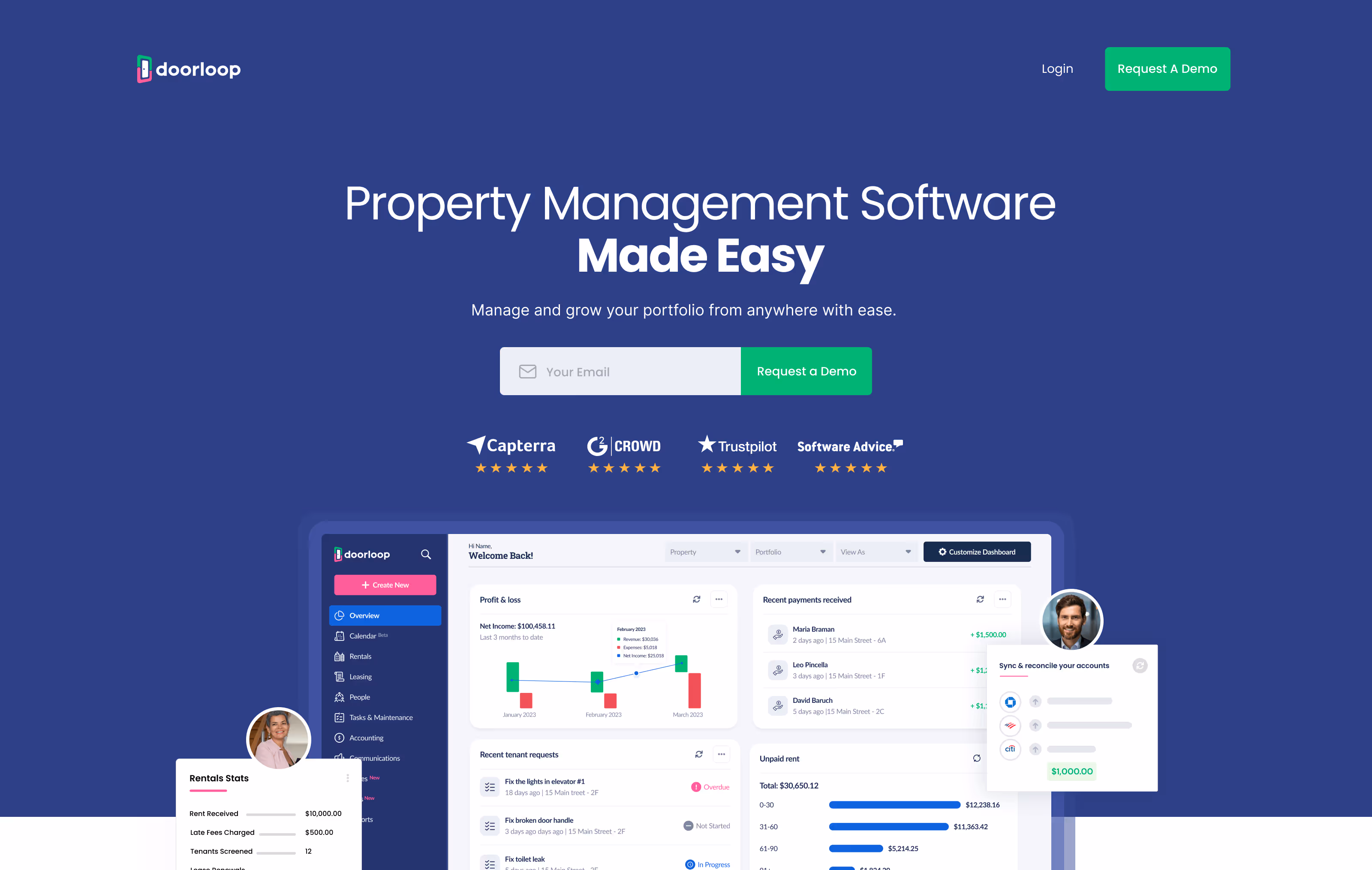 DoorLoop property management maintenance software