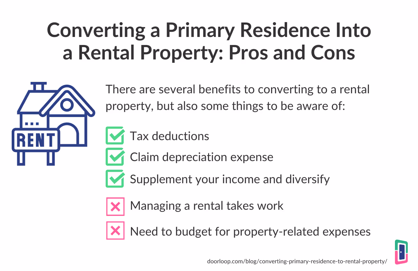 Converting Primary Residence to a Rental Property Pros and Cons